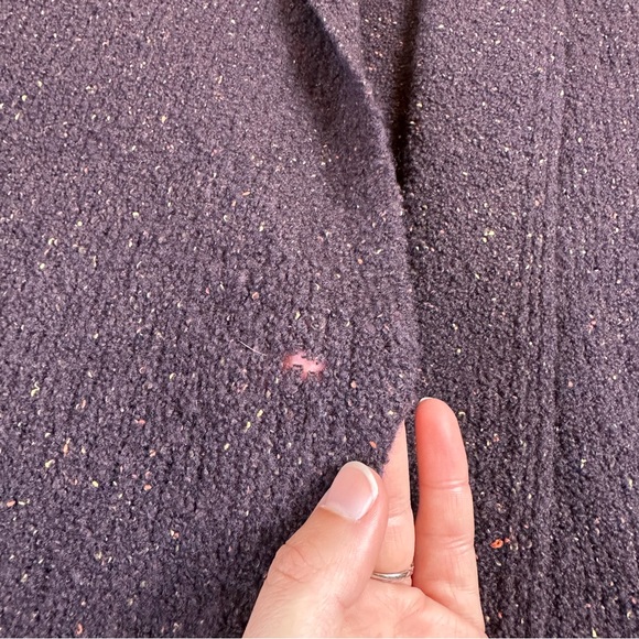 Eileen Fisher boucle hooded long cardigan - Picture 7 of 8